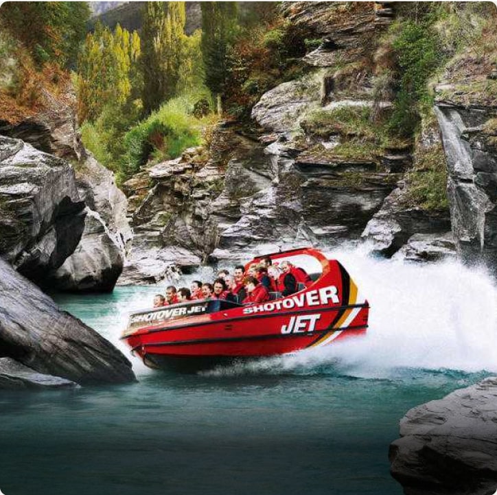 Whitewater rafting and jetboating