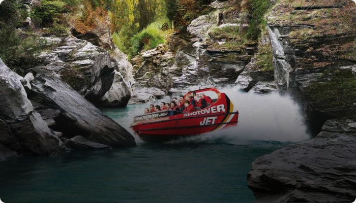 Whitewater rafting and jetboating